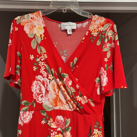 Donna Morgan Red Floral Dress - Picture 3 of 3